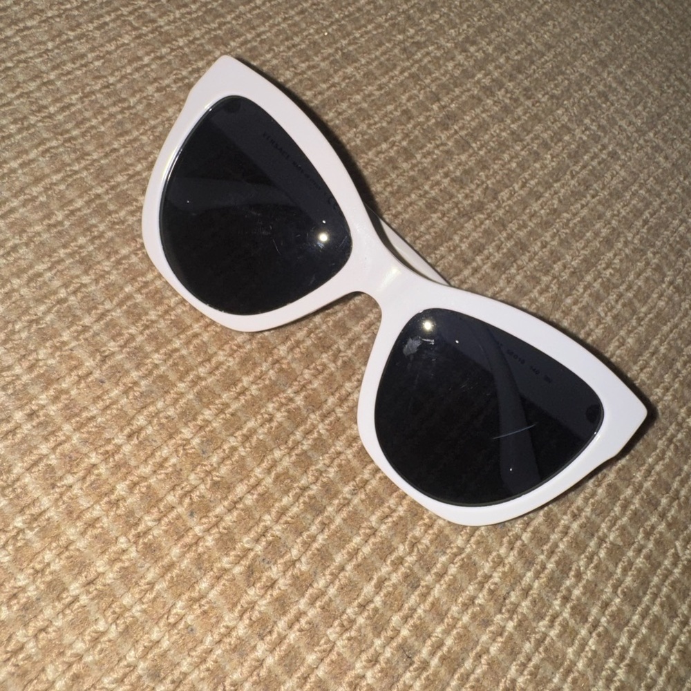 Versace White and Black Sunglasses